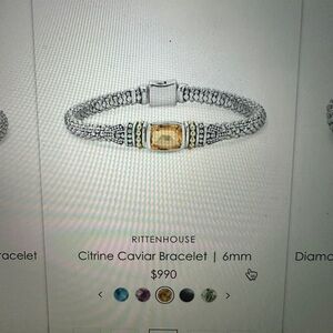 LAGOS Silver and Gold Bracelet with Citrine